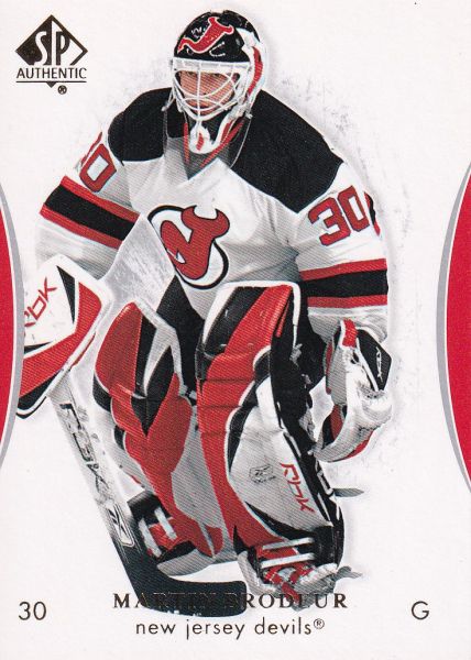 řadová karta MARTIN BRODEUR 07-08 SP Authentic číslo 45